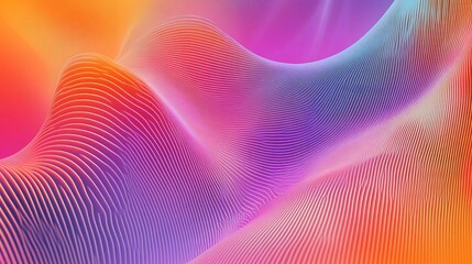 Abstract background with dynamic lines and vibrant colors creating a wave like texture