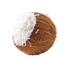 Fresh Coconut with Shredded Coconut Flakes