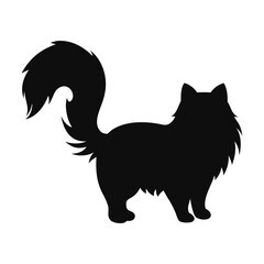 Cat silhouette, black cat silhouette