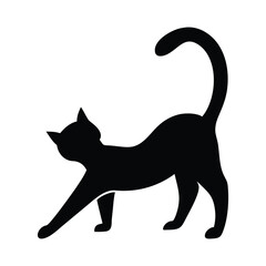Cat silhouette, black cat silhouette