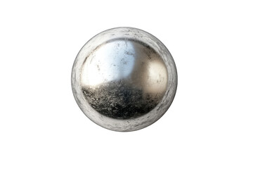 Polished metallic sphere, slightly textured