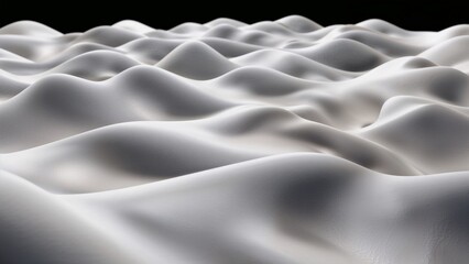 Obraz premium Abstract smooth white waves background