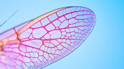 Microscopic view of a mosquito wing