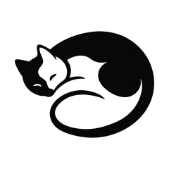 Cat silhouette, black cat silhouette