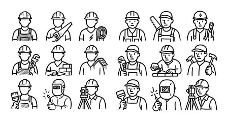 Construction Worker Icons
