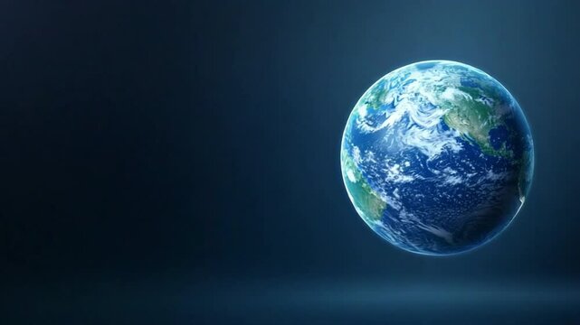 Earth from Space: A mesmerizing photorealistic rendering of the Earth suspended in space, showcasing the swirling clouds, continents, and oceans under a soft, ethereal light.