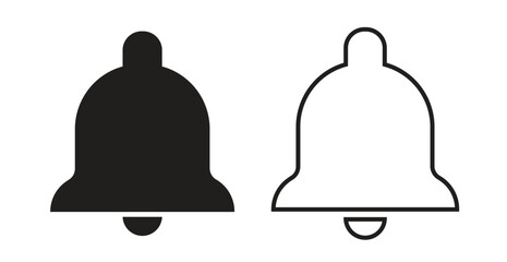 Bell icon symbol on white background