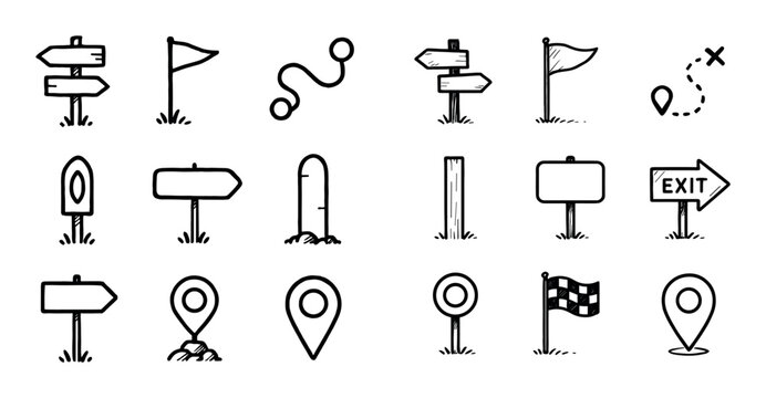 Sketch Map Icons