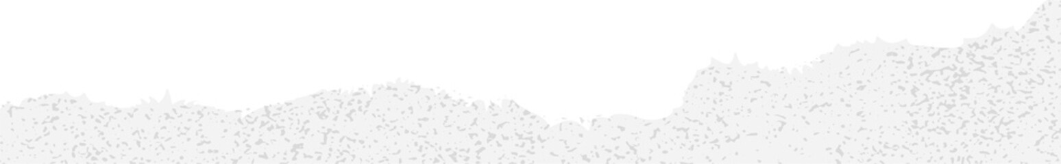 Torn paper border is being shown in digital illustration with jagged strip on transparent backdrop