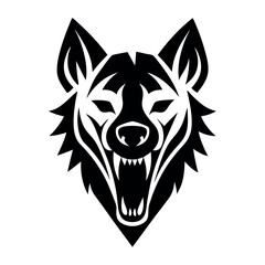 Obraz premium Wolf logo vector illustration .