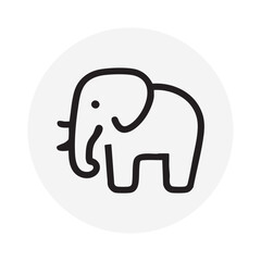 Elephant icon SVG Vector