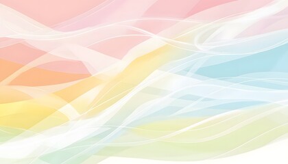 Obraz premium Abstract design with flowing pastel lines.