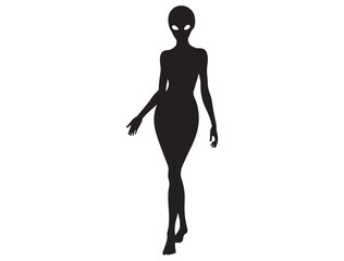 FUNNY ALIEN SILHOUETTE