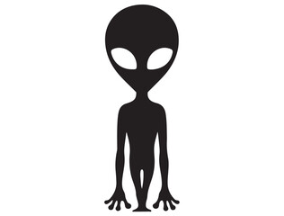 FUNNY ALIEN SILHOUETTE