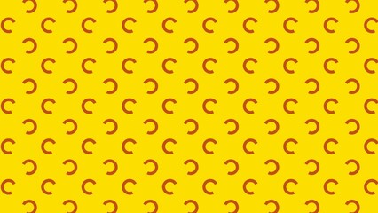 orange and yellow pattern background, tile texture, shapes in motion graphic unique illustration 