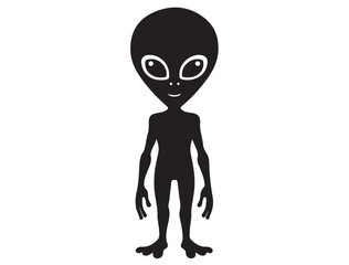 FUNNY ALIEN SILHOUETTE