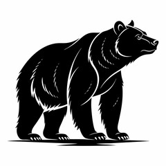 silhouette of a bear