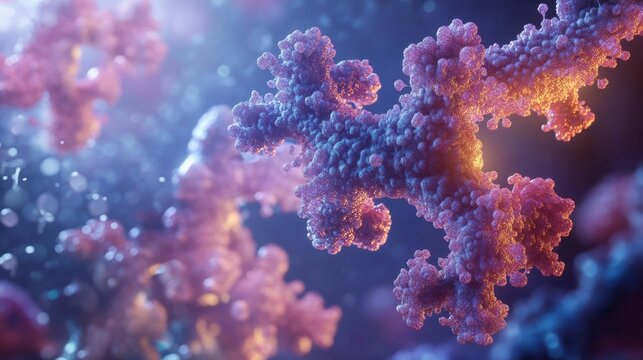 Detailed Visualization of Monoclonal Antibodies Targeting Proteins