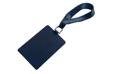 Fototapeta premium School ID Card with Lanyard Displayed in Flat Lay Representing Student Life isolated on transparent background PNG