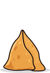 Flat fortune cookie is showing question-mark steam with sparkles and shadow on transparent canvas