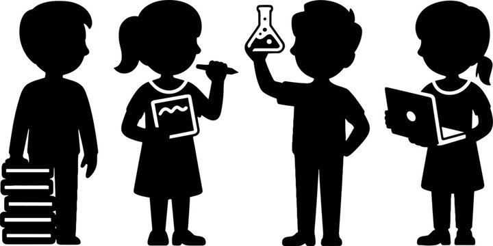 School Children Study Science Technology Learning Educations