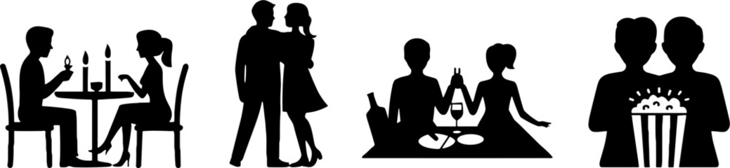 Couple Romance Date Night Candlelit Dinner Wine Picnic Movie Snack