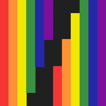 Pride Rainbow Simple Sliced Square Transitions 1 MOGRT 408