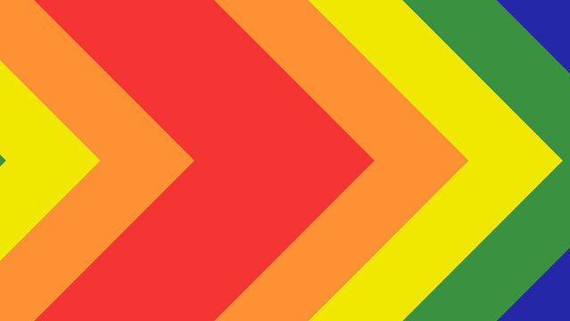 Pride Rainbow Simple Sliced Horizontal Transitions 2 MOGRT 409