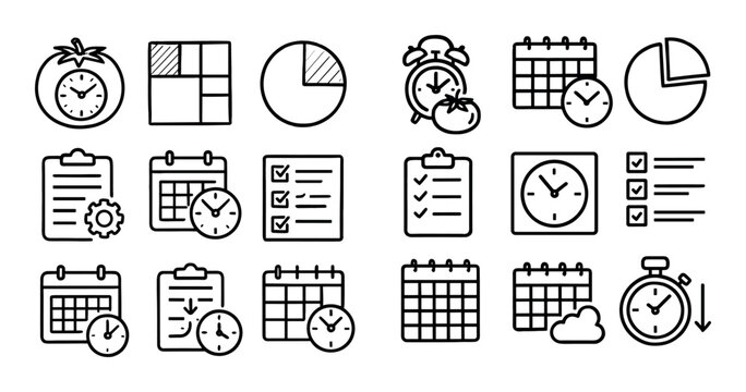 Time Management Icons