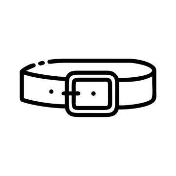 black belt with square buckle clip art preview