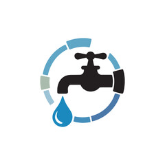 Unique plumbing service logo Modern and minimalist vector and abstract logo