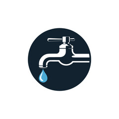 Unique plumbing service logo Modern and minimalist vector and abstract logo