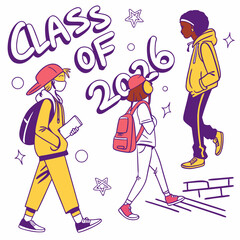   Cool and Edgy Class of 2026 with Street Art El & SVG 