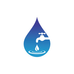 Unique plumbing service logo Modern and minimalist vector and abstract logo