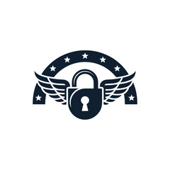 Unique security logo Modern and minimalist vector and abstract logo