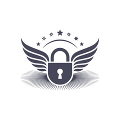 Unique security logo Modern and minimalist vector and abstract logo