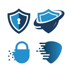 Unique security logo Modern and minimalist vector and abstract logo
