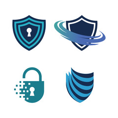 Unique security logo Modern and minimalist vector and abstract logo