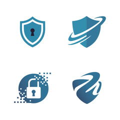 Unique security logo Modern and minimalist vector and abstract logo