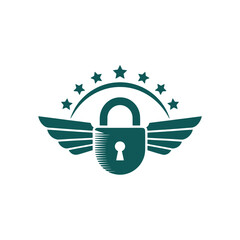 Unique security logo Modern and minimalist vector and abstract logo