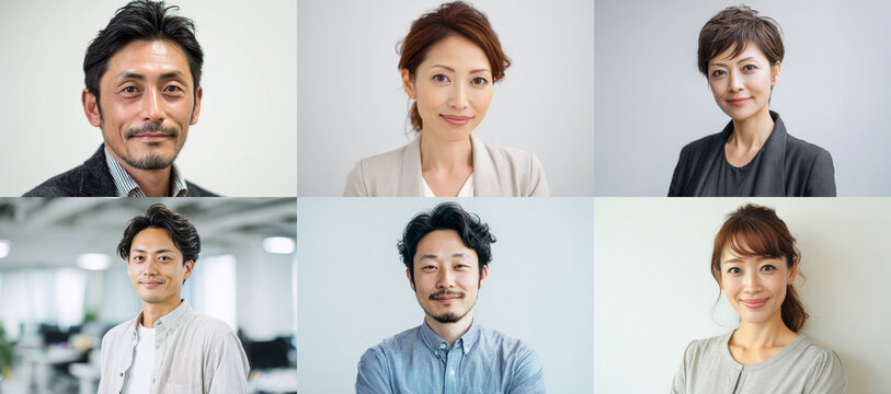 企業の人材紹介に使える自然な男女ポートレート