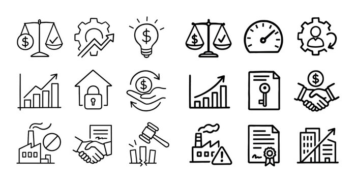 Law and Economics Icons