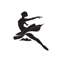 Graceful Ballerina Silhouette