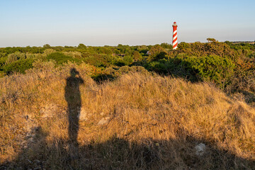 Westerlichttoren lighthouse in Burgh-Haamstede, Netherlands