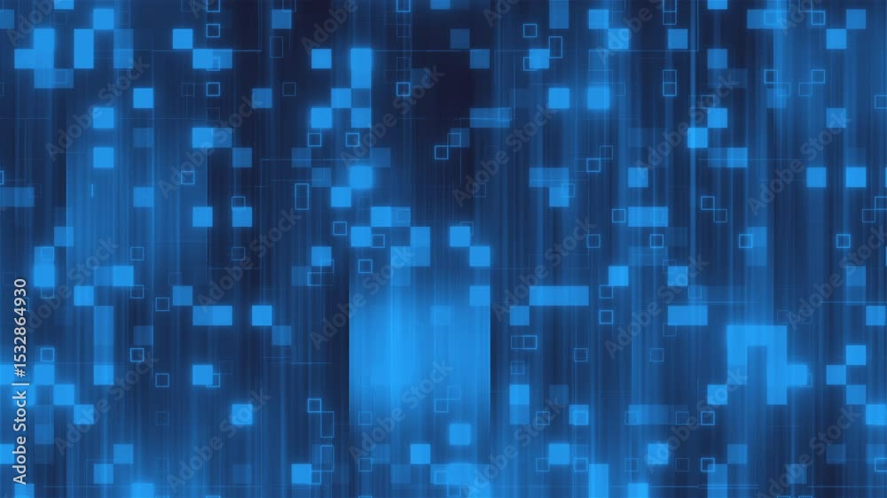 Poster blue abstraction with vertical lines. computer generated 3d render