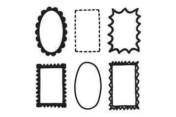 film strip with numbers silhouette 