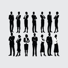 Business people silhouettes