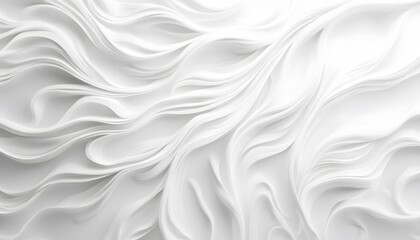 Obraz premium Abstract white wavy lines pattern.
