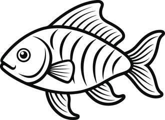 vector illustration of a fish