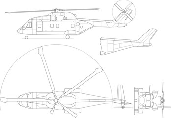 AugustaWestland_AW101_3-view_drawing